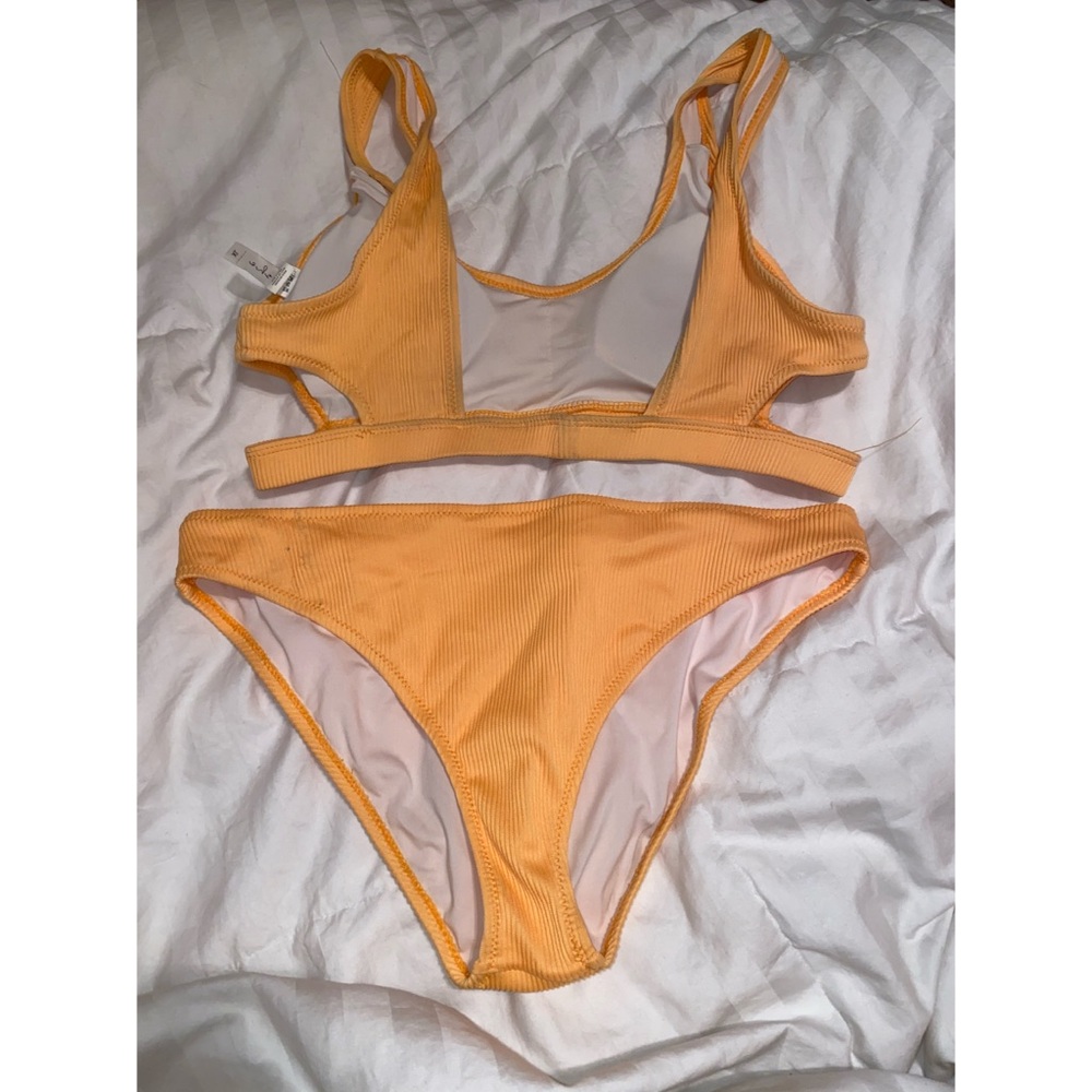 Yellow Two Piece Bikini Set - Picture 2 of 3